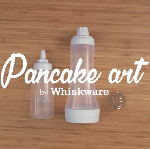 Whiskware Pancake Art Kit with Batter Mixer Art Bottle