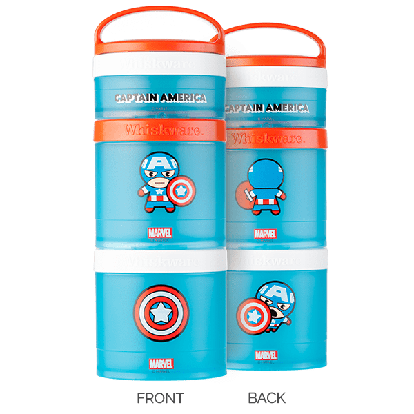 Whiskware Marvel Snack Containers Cartoon Captain America